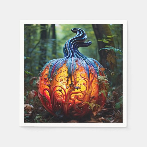 Halloween Creepy Jack o Lantern Pumpkins Napkins