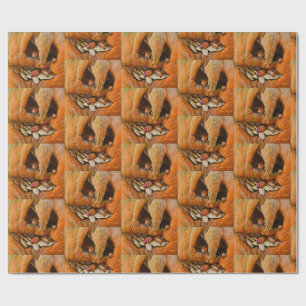 Halloween Creepy Pumpkin Bugs Wrapping Paper