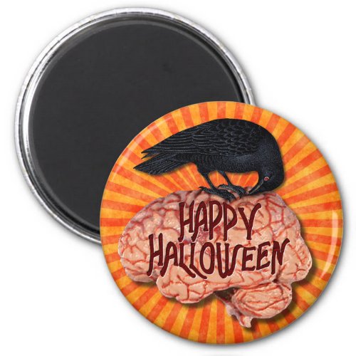 Halloween _ Creepy Raven on Brain Magnet