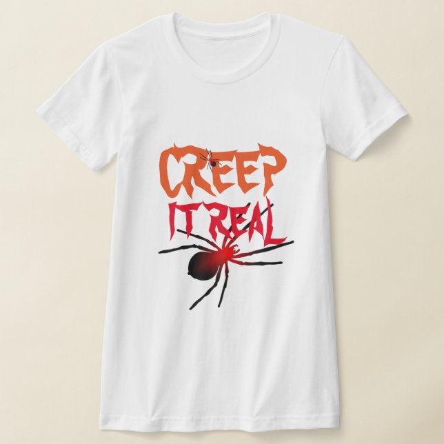 Halloween Creepy Wordplay Humor   T-Shirt (Laydown)