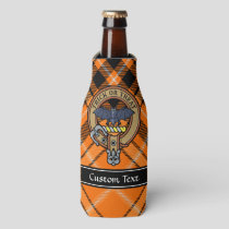Halloween Crest over Tartan Bottle Cooler