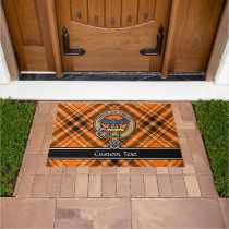 Halloween Crest over Tartan Doormat