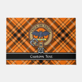 Halloween Crest over Tartan Doormat (Front)