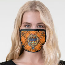 Halloween Crest over Tartan Face Mask