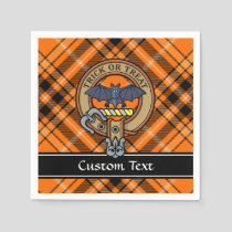 Halloween Crest over Tartan Napkins