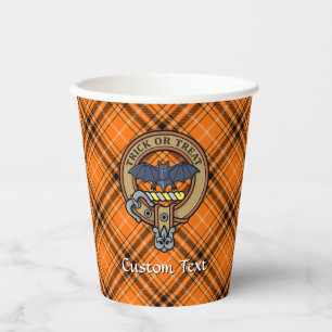 Halloween Crest over Tartan Paper Cups