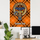 Halloween Crest over Tartan Poster (Home Office)