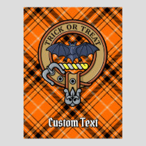 Halloween Crest over Tartan Poster