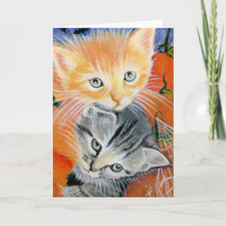 halloween critters kitties card