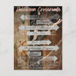 Halloween CrossRoads Postcard