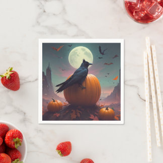 Halloween Crow Napkins
