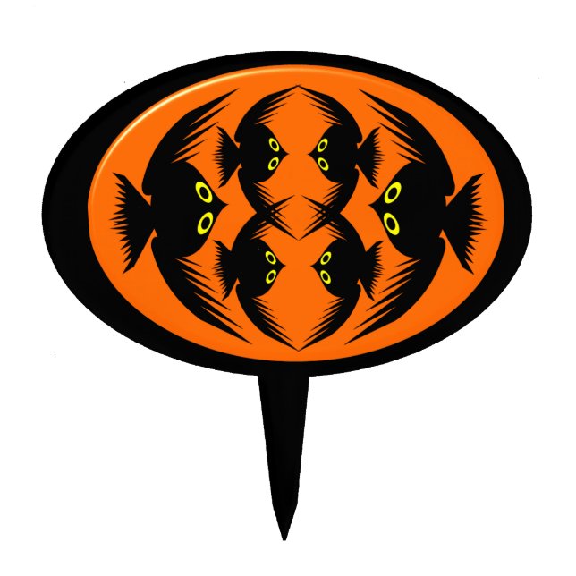 Halloween Crows Cake Pick (Front)