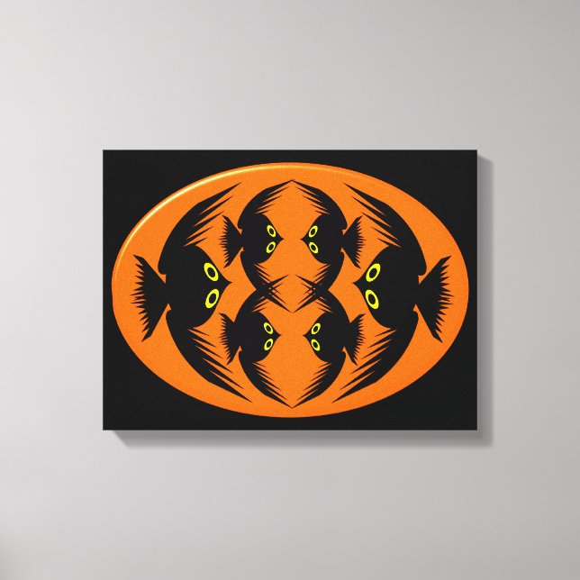 Halloween Crows Canvas Print (Front)
