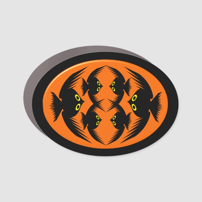 Halloween Crows Car Magnet (Front)
