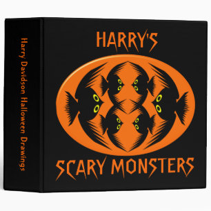 Halloween Crows Custom Avery Kids Drawings Binder