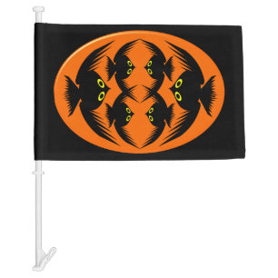 Halloween Crows Custom Car Flag