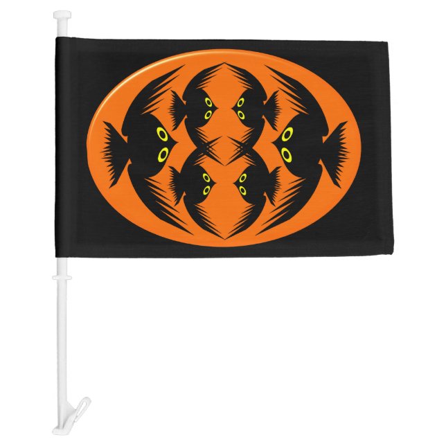 Halloween Crows Custom Car Flag (Front)