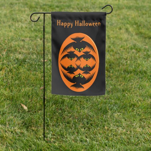 Halloween Crows Custom Garden Flag