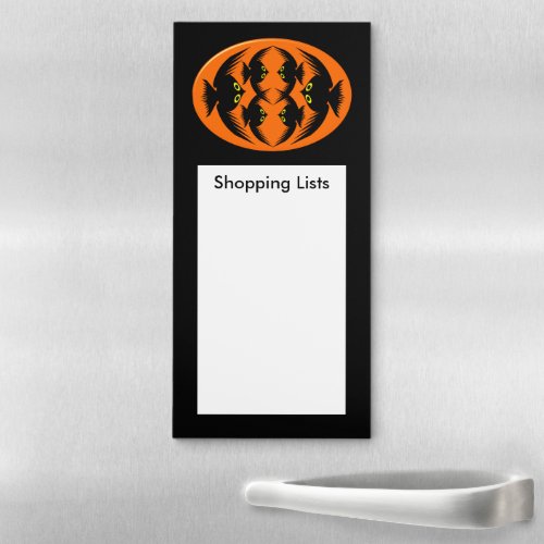 Halloween Crows Custom Shopping Lists Magnetic Notepad