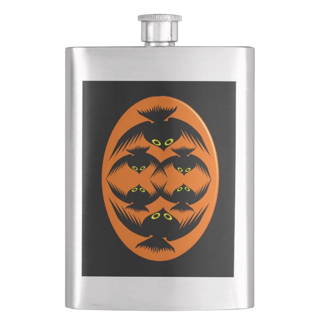Halloween Crows Flasks (Front)