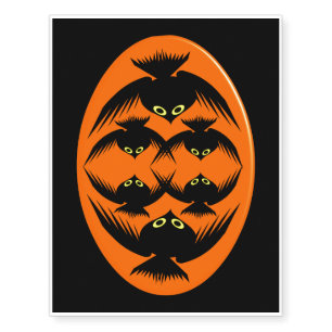 Halloween Crows Giant Temporary Tattoo