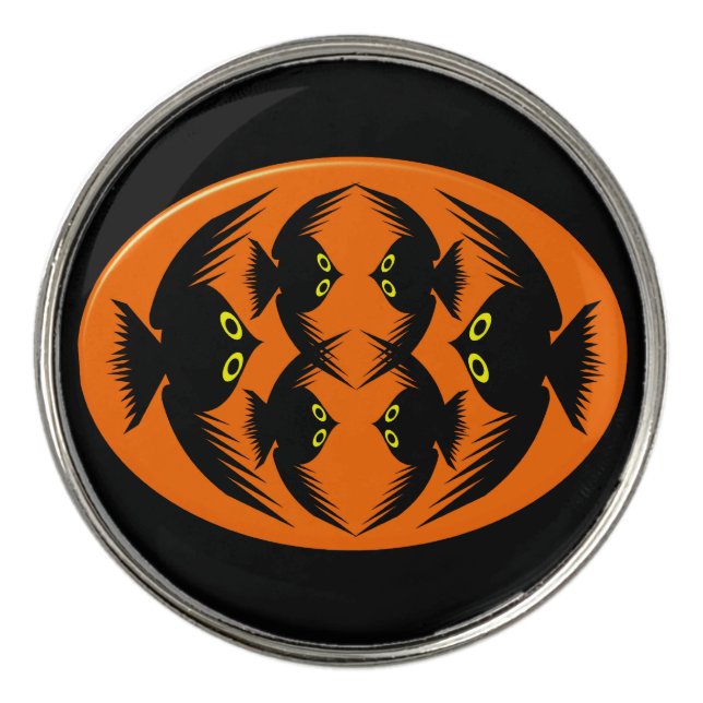 Halloween Crows Golf Ball Markers (Front)