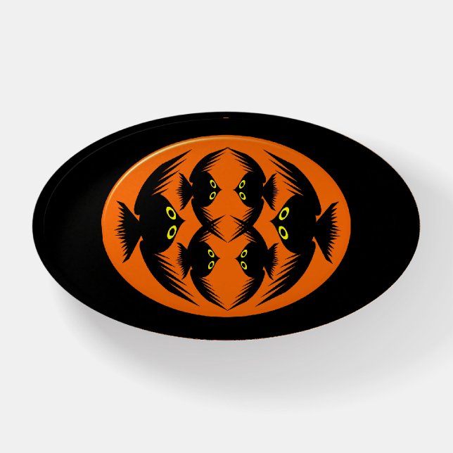 Halloween Crows Paperweight (Front)