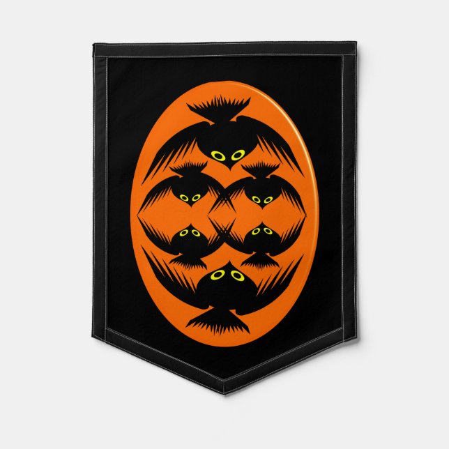 Halloween Crows Pennant (Front)