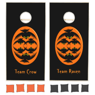 Halloween Crows Personalized Cornhole Set