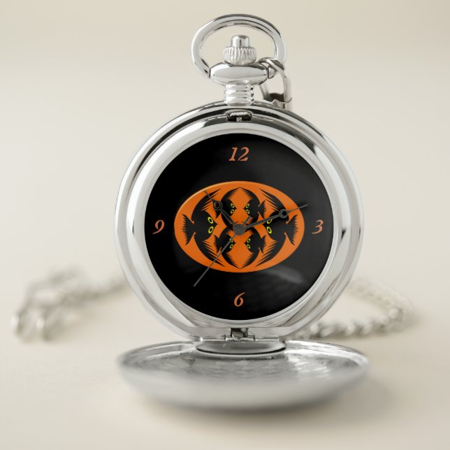 Halloween Crows Pocket Watch (Inside)