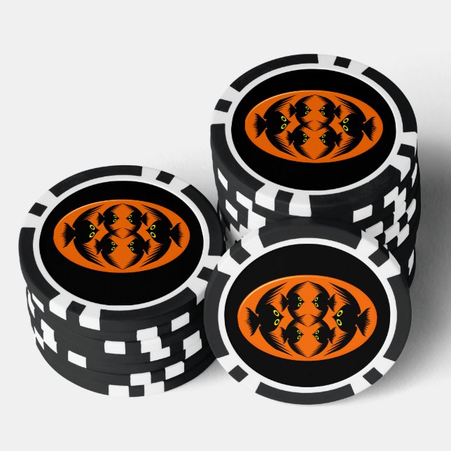 Halloween Crows Poker Chips (Stack)
