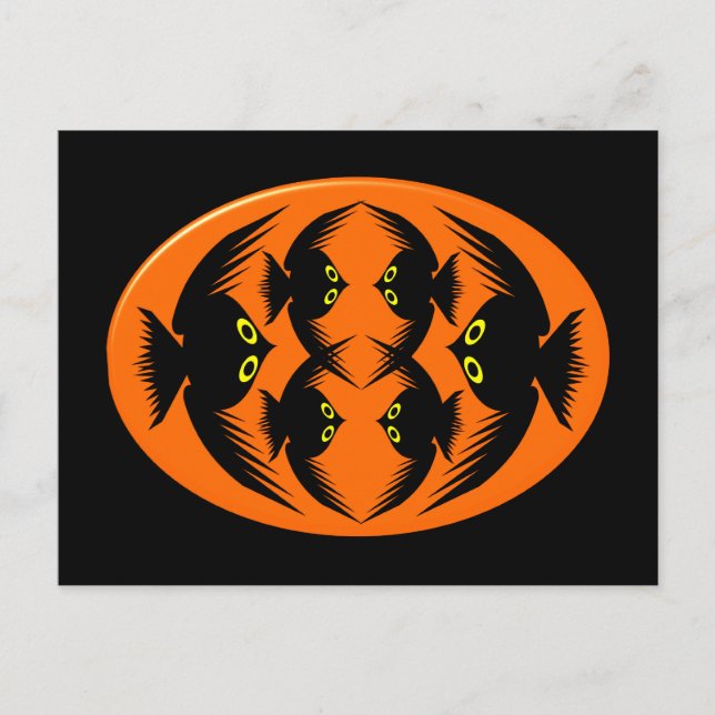 Halloween Crows Postcard (Front)