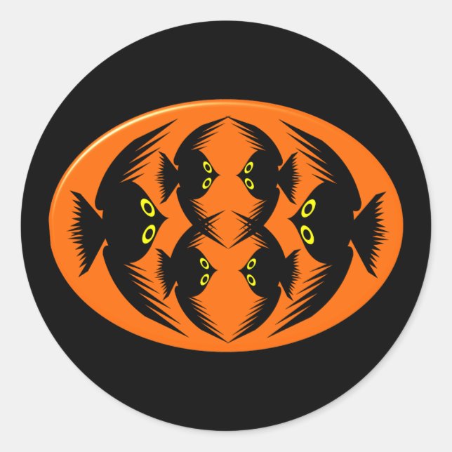 Halloween Crows Sticker (Front)