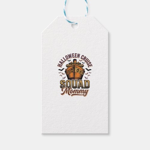 Halloween Cruise Mommy Vintage Ship Squad Design_1 Gift Tags