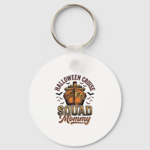 Halloween Cruise Mommy Vintage Ship Squad Design_1 Keychain