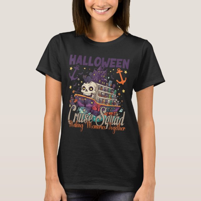 Halloween Cruise Squad 2025 Halloween Trip Family  T-Shirt (Front)