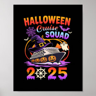 Halloween Cruise Squad 2025 Spooky Pumpkin Vacatio Poster