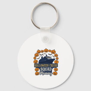 Halloween Cruise Squad Mommy Ship Pumpkins Bats_1 Keychain