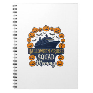 Halloween Cruise Squad Mommy Ship Pumpkins Bats_1 Notebook