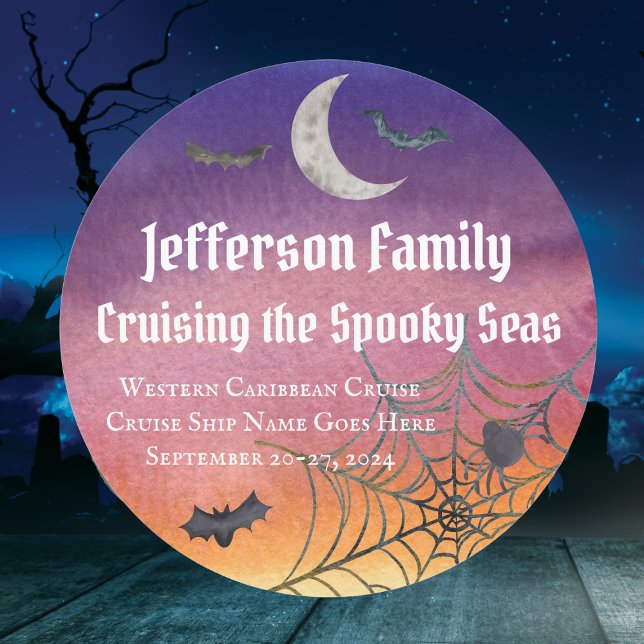 Halloween Cruising the Spooky Seas Cruise Door Car Magnet (Creator Uploaded)