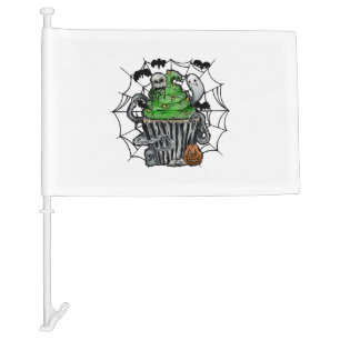 Halloween Cupcake  Car Flag