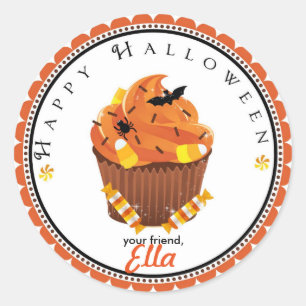 Halloween cupcake goodie bag favor stickers