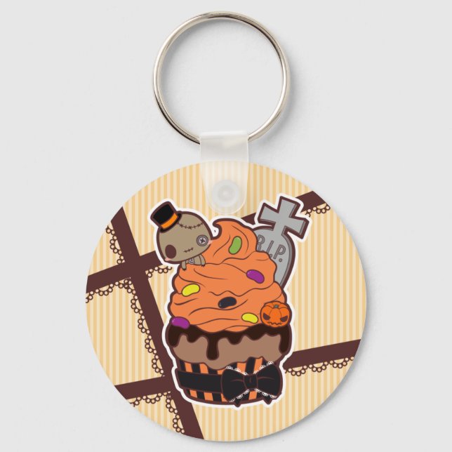 Halloween Cupcake Keychain (Front)