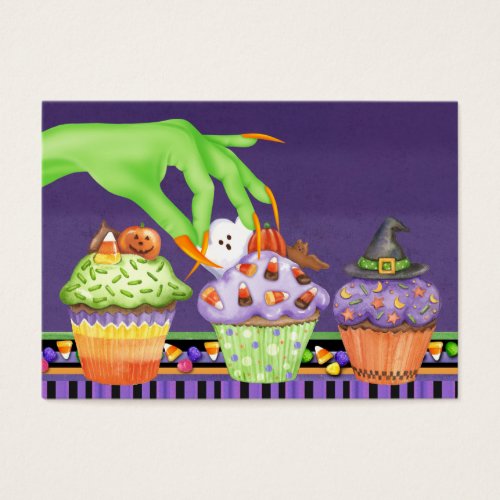 Halloween Cupcake Kitchen Card - SRF Business Cards