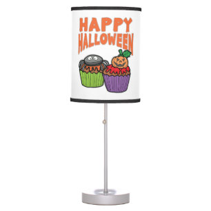 Halloween cupcakes table lamp