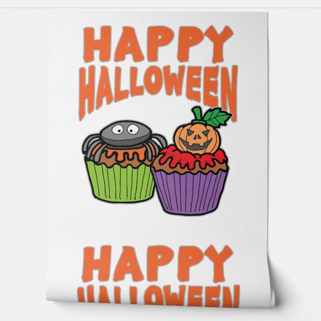 Halloween cupcakes wallpaper  (Unrolling)