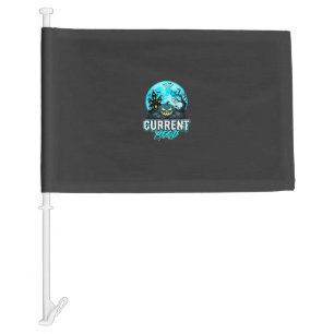 Halloween Current Mood Haunted Pumpkin Car Flag