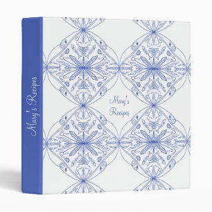 Halloween Custom Amalfi Tile Sardine Recipe 3 Ring Binder