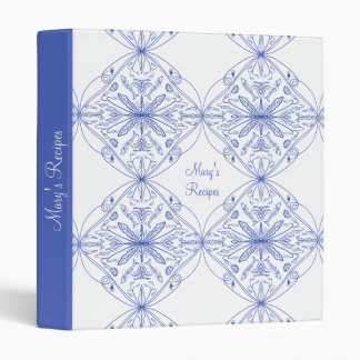Halloween Custom Amalfi Tile Sardine Recipe 3 Ring Binder