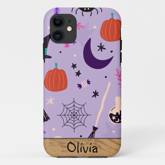 HALLOWEEN CUSTOM NAME Case-Mate iPhone CASE (Back)